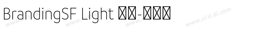 BrandingSF Light 亮体字体转换